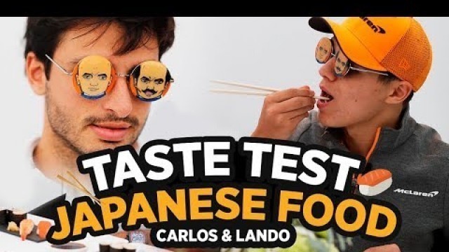 'Carlos Sainz and Lando Norris Try Japanese Food'