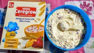 'Types of Nestle ceregrow for 2 to 5 Years children || Multigrain Cereal With Milk & Fruits || Amulya'