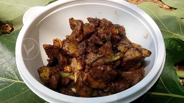 'Traditional style goat lungs fry recipe | how to make goat lungs fry recipe | mutton lungs recipe'