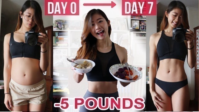 'HOW I LOST 5 LBS IN ONE WEEK: WHAT I EAT IN A DAY TO LOSE WEIGHT | Healthy Food Diary'