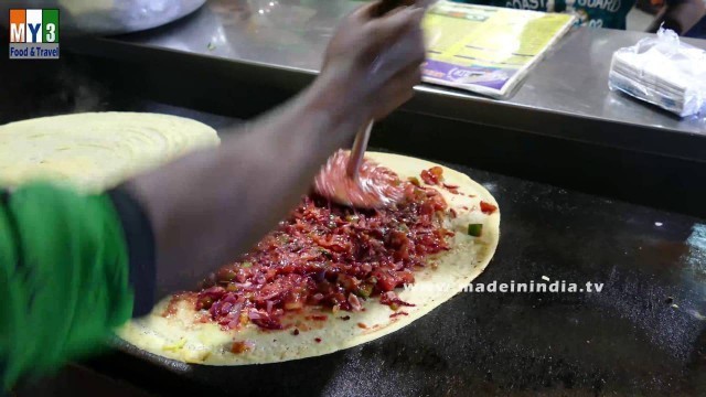 'MAKING OF MYSORE MASALA DOSA | INDIAN BREAKFAST RECIPE | MUMBAI STREET FOODS | FOOD & TRAVEL TV'