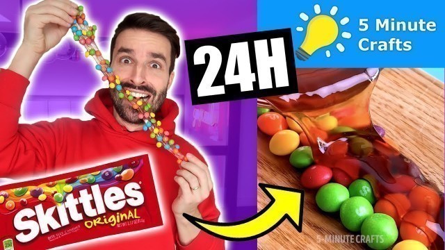 'Je mange que des recettes 5 MINUTE CRAFTS PENDANT 24H - PARTIE 3 - CARL IS COOKING'