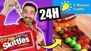 'Je mange que des recettes 5 MINUTE CRAFTS PENDANT 24H - PARTIE 3 - CARL IS COOKING'