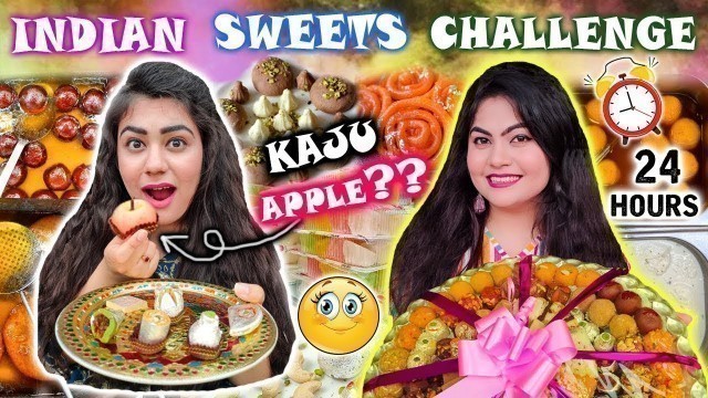 'I ONLY ATE INDIAN SWEETS FOR 24 HOURS CHALLENGE | Holi Special Food Challenge  | Gujiya for 24 hours'