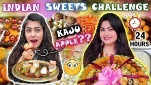 'I ONLY ATE INDIAN SWEETS FOR 24 HOURS CHALLENGE | Holi Special Food Challenge  | Gujiya for 24 hours'