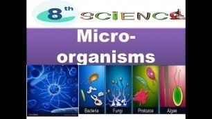 'Class 8: Science: Microorganisms- friend and foe: Food preservation'