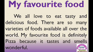 'My favourite food essay in English'