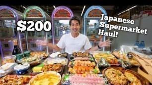 '$200 Japanese Supermarket Food Haul! | MASSIVE Don Don Donki Food Challenge!'