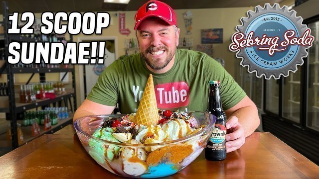 '12-Scoop Supersized Ice Cream Sundae Challenge!!'