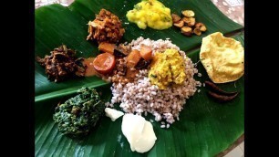 'Full Vegetarian Meal On Banana Leaf Recipe In Sri Lankan Style'