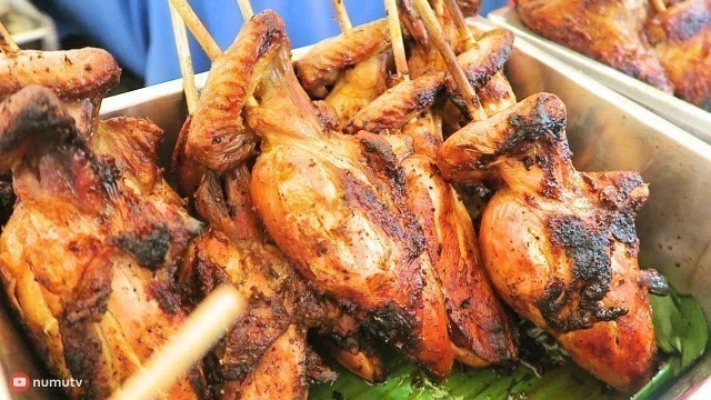 'Philippines Street Food - Roasted Chicken (LECHON MANOK), Chicken INASAL and Grilled Chicken'