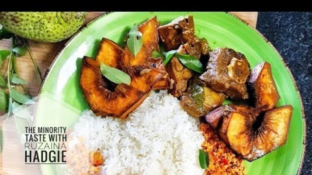 'Sri Lankan Recipes : How to cook Breadfruit with Beef Bone Curry. Sri lankan food'