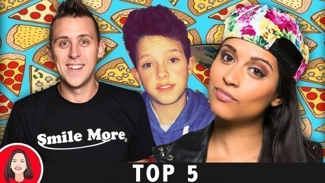 '5 TOP YOUTUBERS FAVORITE FOOD & FAVORITE CANDY  romanatwood, Jacob Sartorius, Lilly Singh, PewDiePie'