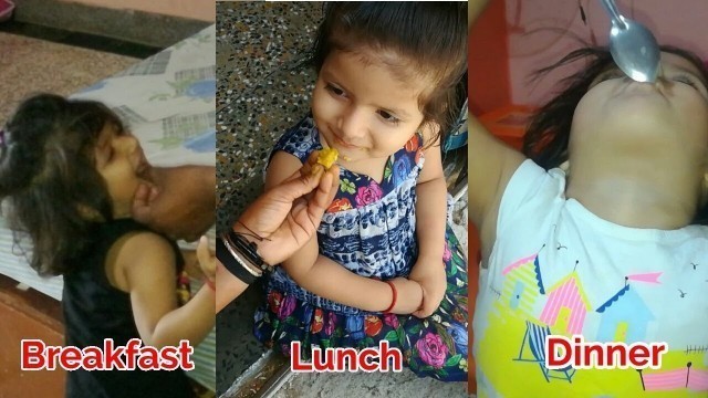 'My two year old daughter\'s morning to night food chart | indian vlogs| 2 to 3 years old food chart'