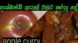 'Apple curry/How to make apple curry/sri lankan recipe/sri Lankan foods/사과 카레/Nesha vlogs'