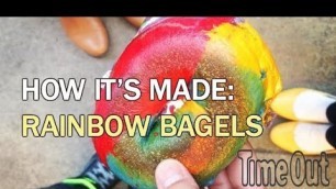 'Rainbow bagels on Brick Lane: how they\'re made'