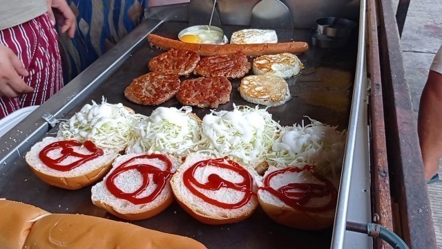 'Philippines Street Food Hamburger And Footlong'