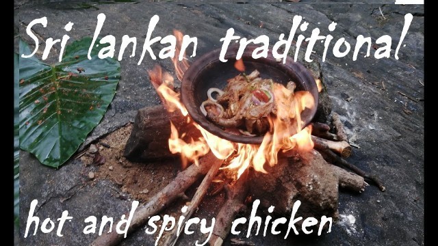 'village cooking with chicken recipe | jungle cook | sri lankan food near waterfall'