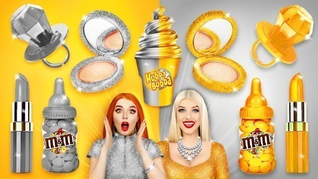 'Epic War GOLD Girl VS SILVER Girl | Gold vs Silver Challenge for 24 Hours by RATATA COOL!'