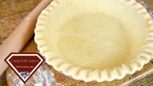 'HOW to MAKE FLAKY PIE CRUSTS WITH and WITHOUT A FOOD PROCESSOR | Cooking With Carolyn'