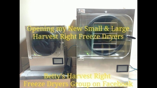 'Opening my Large and Small Harvest Right Freeze Dryer for A Sneak Peak for Size Comparison Shopping'