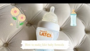 'How to Tuesday: how to make fake baby formula'