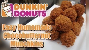 'Easy Homemade Chocobutternut Munchkins ala Dunkin Donuts (ECQ food recipe)'