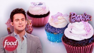 'Glamorosos cupcakes inspirados en la muñeca Barbie | Cupcake Wars | Food Network Latinoamérica'