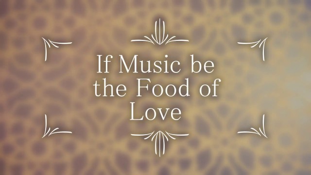 'Henry Purcell - If music be the food of love/mandolin'