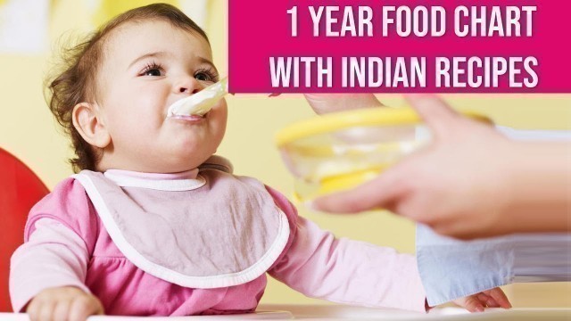 '1 Year Baby Food Chart with Indian Recipes'