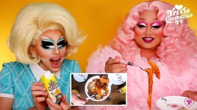 'Mukbang with Kim Chi (Trixie tries Kim\'s favorite Korean dishes)'