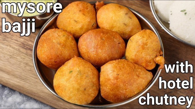 'stret style mysore bonda recipe with spicy chutney | soft tea time snack mysore bonda - hebbars'