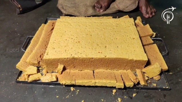 'Mysore Pak Recipe | Ghee Mysore Pak | how To make Mysore pak | Indian Street Food'