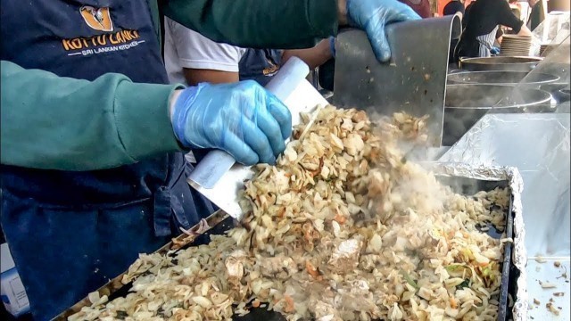 'Cooking the Kottu Roti from Sri Lanka. London Street Food'