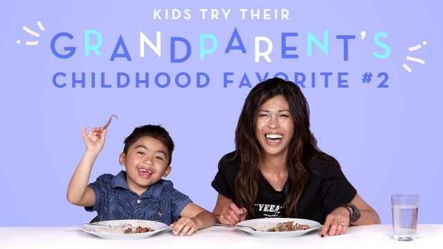 'Kids Try Their Grandparent\'s Favorite Food: Round 2! | Kids Try | HiHo Kids'