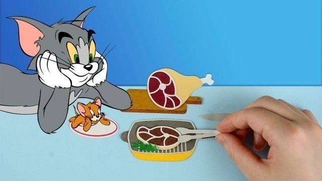 'Stop Motion Cooking - Tom & Jerry favorite food トムとジェリーの好きな食べ物丨Meng\'s Stop Motion'