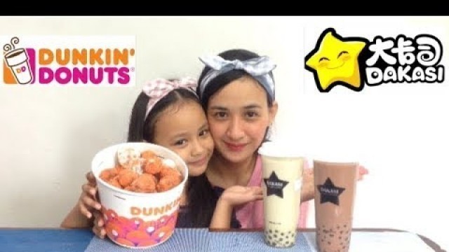 'BUCKET OF MUNCHKINS OF DUNKIN\' DONUTS + DAKASI MILKTEA / FOOD TRIPPING /'