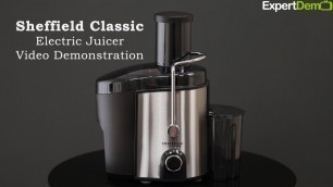 'Sheffield Classic Electric Black juicer Video Demonstration and how to use it'