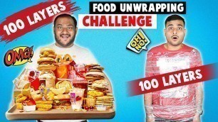 '100 LAYERS FOOD UNWRAPPING CHALLENGE | Food Eating Challenge | Eating Competition | Viwa Food World'