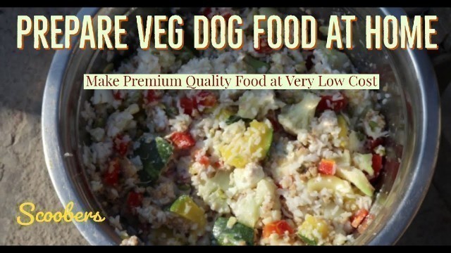 'How to make Veg Food For Dogs || Best Home Diet at Cheap Price | Scoobers'