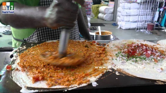 'VERY RARE STREET FOOD | Cheese Mysore Masala Dosa | INDIAN ROAD SIDE STREET FOODS | 4K VIDEO'