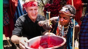 'SHOCKING Tribal Food in Kenya!!! Rarely Seen Food of the Maasai People!'