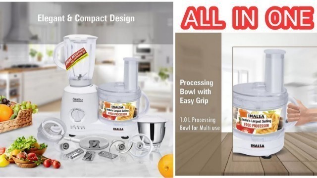 'INALSA FIESTA FOOD PROCESSOR MIXER GRINDER MACHINE 650W || INALSA FOOD PROCESSOR ||@Tech Mech Guru'