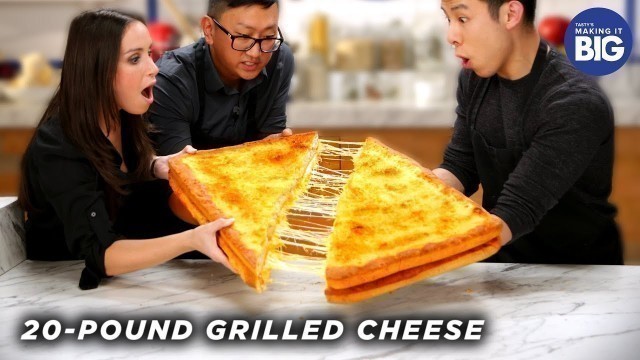 'I Made A Giant 20-Pound Grilled Cheese For HellthyJunkFood • Tasty'