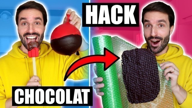 'Je teste des FOOD HACKS avec du CHOCOLAT - CARL IS COOKING'