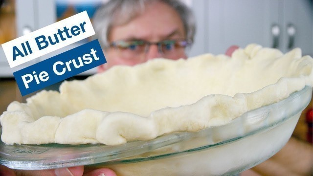 'Flaky All Butter Pie Crust  Make And Roll Pie Dough - Pie Pastry Recipe - Glen & Friends Cooking'