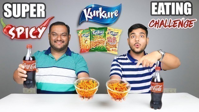 'SUPER SPICY KURKURE EATING CHALLENGE WITH COKE | Spicy Kurkure Eating Competition | Food Challenge'