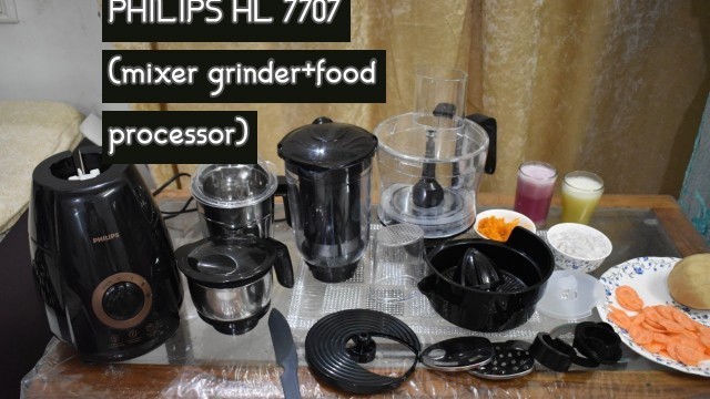 'Phillips Mixer Grinder HL 7707 Full Demo in Hindi || Fixing parts of Phillips food processor'