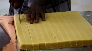 '20 kg Mysore Pak prepared for Diwali Festival Sweet Recipe | Street Food 2017 | Mysore Pak making'