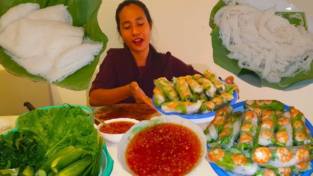 'Fresh Spring Roll And Fish Sauce -  One Of Our Favorite Food In Family'